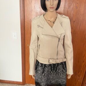 EUC/ black rivet leather jacket